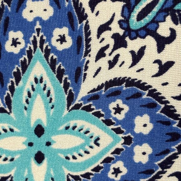 AGB Sleeveless Floral Sweetheart Neck Chocker Keyhole Back Shift Dress L #BD - Picture 6 of 9